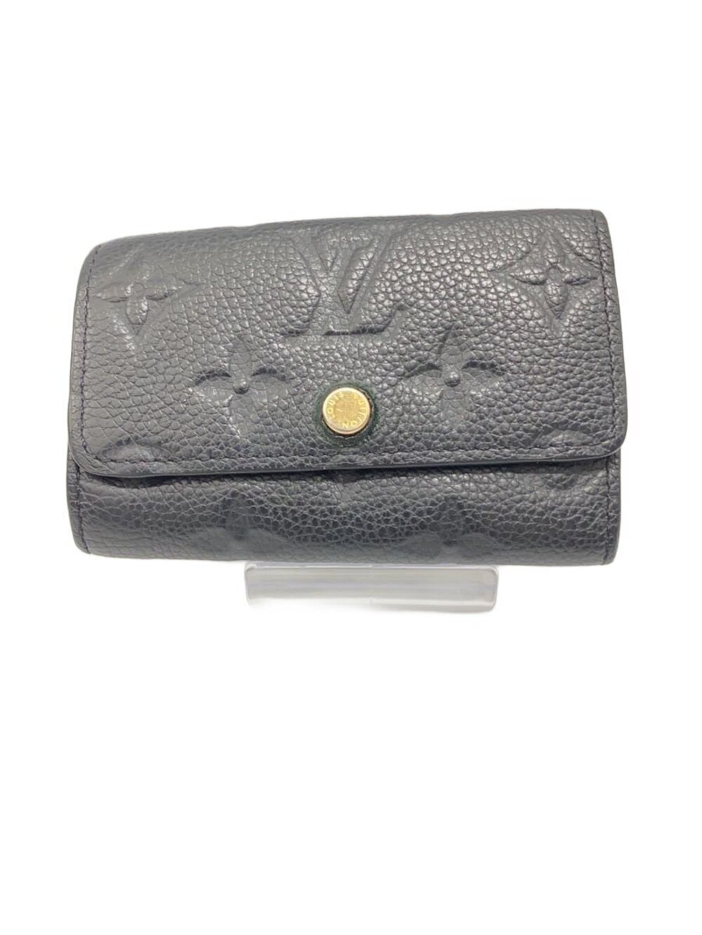 LOUIS VUITTON Multicles Monogram Empreinte Cowhide Leather Black